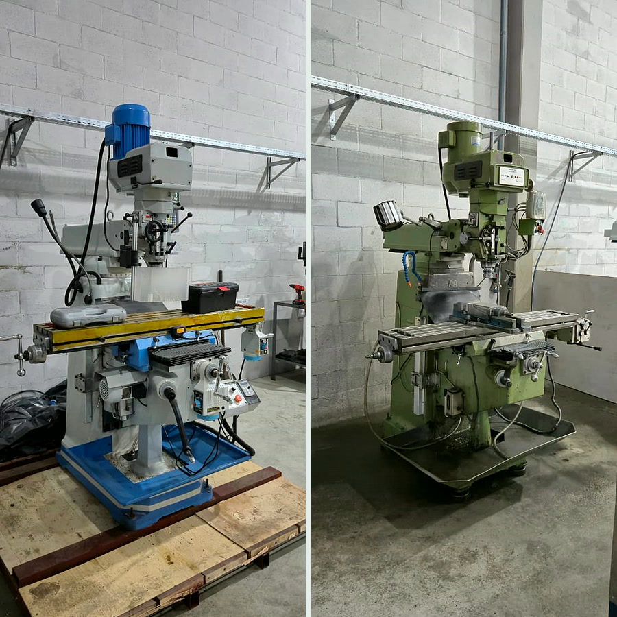 Fresamento convencional Fresadoras Ferramenteiras na oficina da Steel Tech